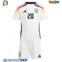 Maglie da calcio Germania Benjamin Henrichs #20 Prima Maglia Bambino Europei 2024 Manica Corta (+ Pantaloni corti)